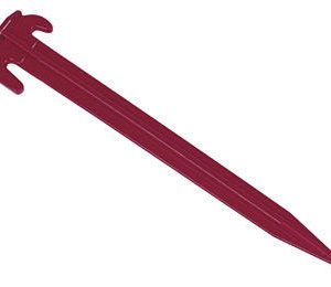 Rdeči plastični šotorski žebljiček, dolžina 30 cm, 1 kos