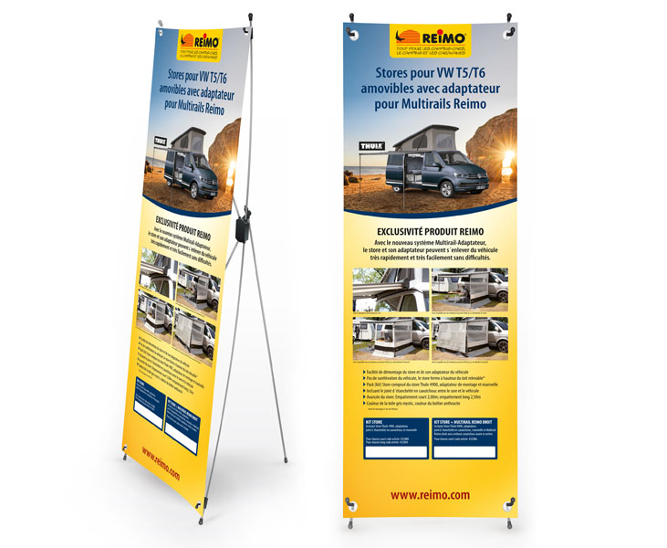 Motiv nosilca X-Banner: T5 Adapter za več tirnic Thule, francoski