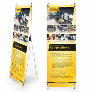 Banner X - motiv: Reimo Campingbox L, španski, Velikost: 60x180cm