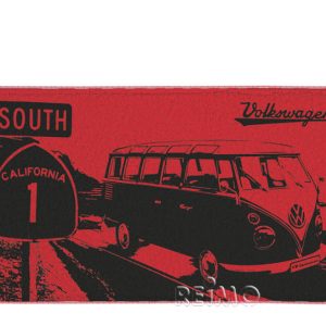 VWColl. brisača za plažo rdeča/š