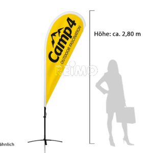 Celoten sistem Camp4-Dropflag, višina 280 cm