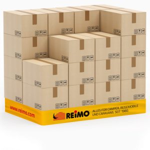 Paletni banderol z logotipom Reimo za višino Euro palete