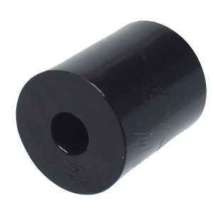 Razdelilna tuljava okrogla črna iz PA, V28mm x 24mm, sredina luknje 8,4mm
