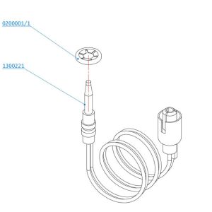Termoelement za vžigalno varovalko - 220 mm