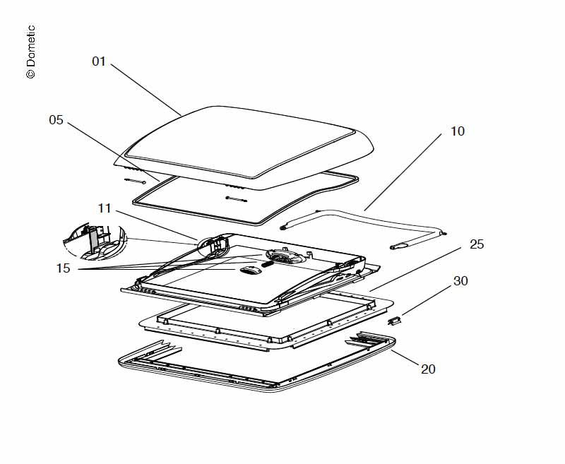 Montažni okvir Mini-Heki v kompletu - kremno bela - slika 3