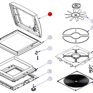 Nadomestno steklo Omnivent belo