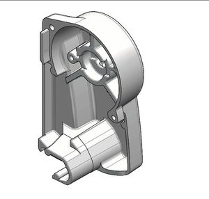Končni pokrovček z mehanizmom za ročico - Bela - Leva