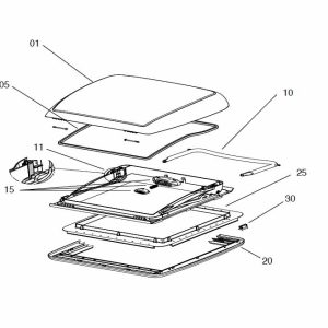 Montažni okvir Mini-Heki compl.25-42mm kremno bele barve