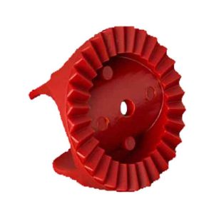 Zobati disk rdeče barve