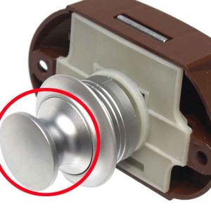 Nadomestni gumb za ključavnico - mat srebrna barva