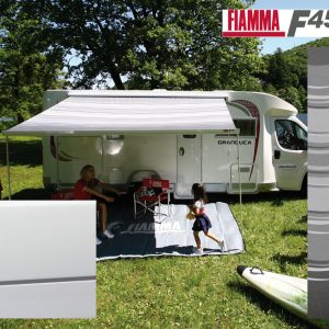 Tenda F45S, 300 cm Ohišje Polarno belo, tkanina Roayl Grey