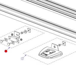 Priključek za osnovno tirnico 1 kos