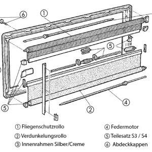 Notranji okvir S4 700x350 siv