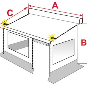 Sprednje in stranske stene za Fiamma ZIP L 450 Medium