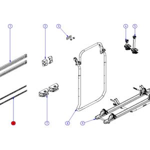 Pokrivni trak z rebri 750 mm 2 kosa