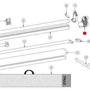 Rol.Tube Končni pokrovček Windscre