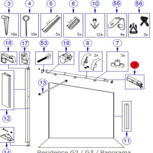 Končni kos Tens.Raft.Clamp