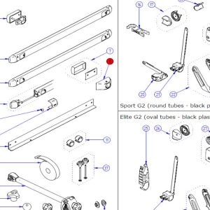 Pokrivalo za stopalo + stopalo 2x