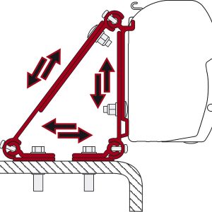 Univerzalna adapterska tirnica za markizo Fiamma F45