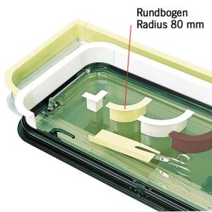 Okenski pokrivni profil / okenski okvir - okrogli lok 80 °