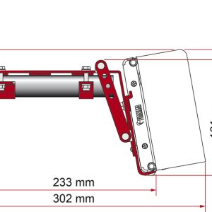 Adapter za tendo F43van, F45Ti, F45Ti L, ZIP za strešni prtljažnik - Komplet strešne letve