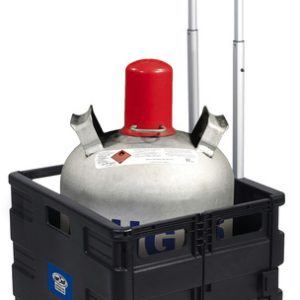 Transportni voziček z zložljivim zabojčkom, nosilnost 35 kg