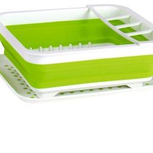 Silikonski pomivalni stroj - 37 x 31 x 6/13 cm - Bela/limeta