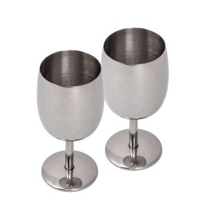 Kozarec za vino iz nerjavečega jekla - komplet 2