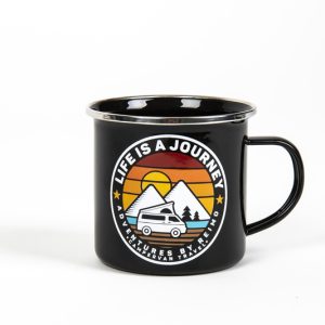 Emajliran vrč Življenje je pot