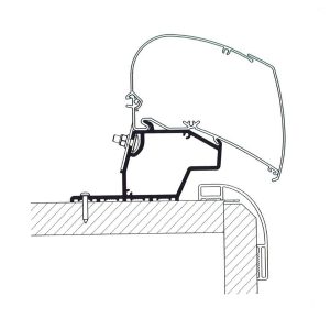 Adapter za markize za širino markize 350–400 cm