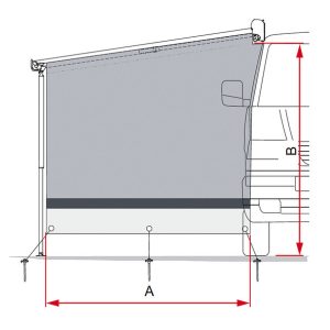 Sun View Side VAN F43 (za izvlek 250 cm)