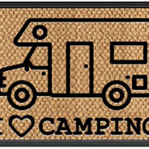 Predpražnik "I love Camping" 25 x 50 cm