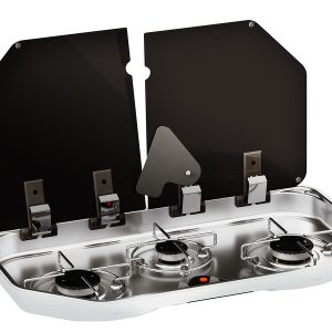 Plinski kuhalnik iz nerjavečega jekla z steklenim pokrovom – elegantna izvedba