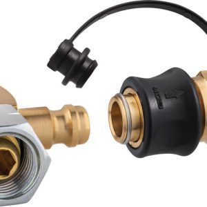 Hitra spojka tipa SKU-QR za hitro povezavo cevnih vodov z mobilnimi plinskimi napravami (npr. žar)