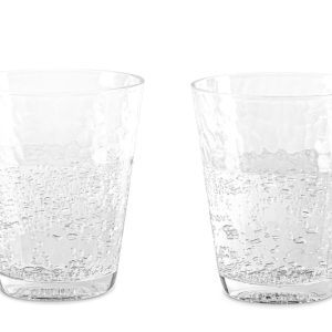 Kozarci za vodo, 2-delni set v kladivasti optiki