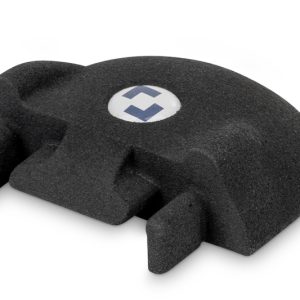 Zusätzliche Endstücke für 44617 Zurrschiene 2m, schwarz, für die Fahrzeugaußenwand