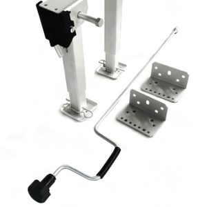 Carbest Manuelle Hubstützen inkl. Handkurbel 290 - 460 mm, 2 Stück