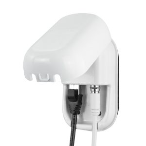 Außensteckdose RJ45 & F-Anschluss weiß