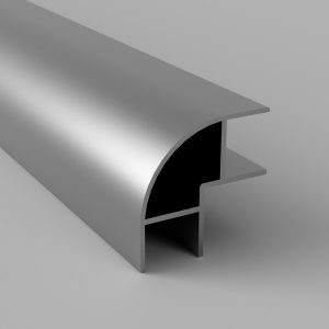 Aluminium Eckprofil - Silber - 2-seitig offen