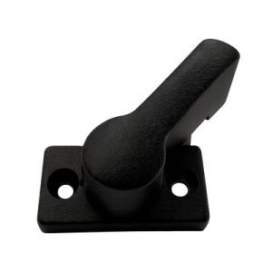 Kovinski zasuček (zapah) - V 11 mm - Črn