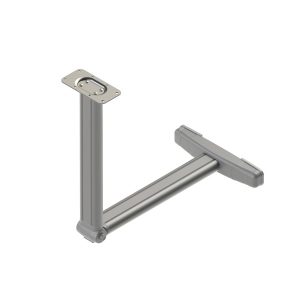 Zložljiva noga mize, sredinsko zložljiva, s T-nogo