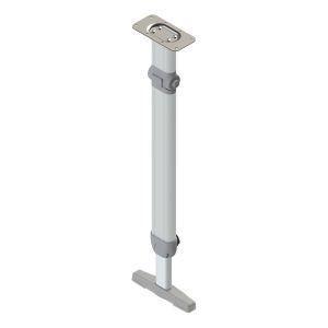 Klapptischfuß, oben abklappbar mit Fuß