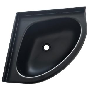 Kotno umivalnik Mini Oval - Črno