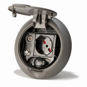 Multiplug-Einbausteckdosen - Weiß