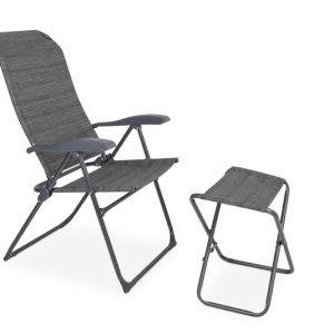 Barletta – Set aus Campingstuhl mit Beinauflage